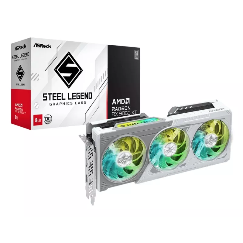 ASRock AMD Radeon RX 9060 XT Steel Legend 8GB OC grafiskā karte