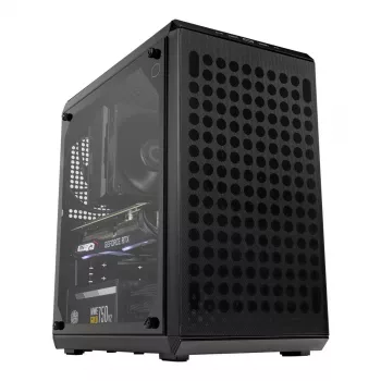 COOLER MASTER MasterBox Q300L V2 Melns – Mikro-ATX korpuss