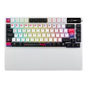 ASUS ROG Azoth X tastatūra Gaming USB + RF Bezvadu + Bluetooth QWERTZ Balta