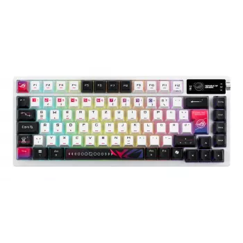 ASUS ROG Azoth X tastatūra Gaming USB + RF Bezvadu + Bluetooth QWERTZ Balta