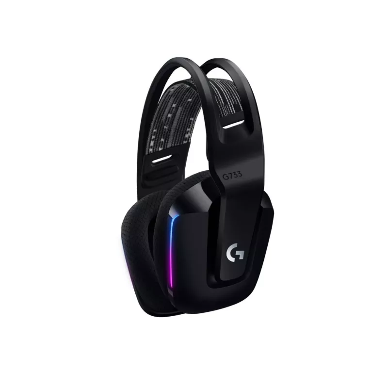 LOGITECH G733 Lightspeed Bezvadu RGB Spēļu Austiņas Melna