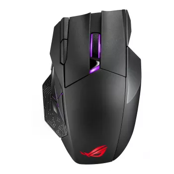 ASUS ROG Spatha X bezvadu spēļu pele, labā roka, RF bezvadu + USB-C, optiskā, 19000 DPI