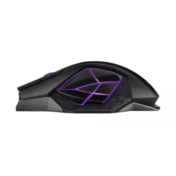 ASUS ROG Spatha X bezvadu spēļu pele, labā roka, RF bezvadu + USB-C, optiskā, 19000 DPI