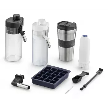 Kombinētā kafijas automāts De’Longhi ECAM450.86.T — pilnībā automātisks, 1.8 L ūdens tvertne, 300 g pupiņu tvertne, 19 bāri, iebūvēta dzirnaviņa, TFT displejs