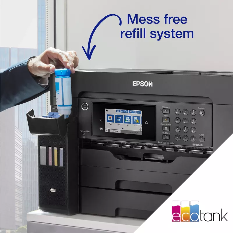 Epson EcoTank ET-16655 tintas printeris A3 4800 x 1200 DPI 32 ppm Wi-Fi