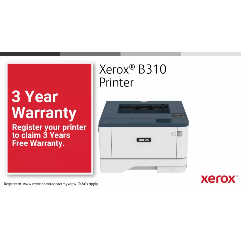 Xerox B310 A4 40ppm Bezvadu Dupleksā Printeris PS3 PCL5e/6 2 Paplātes Kopā 350 Lapas