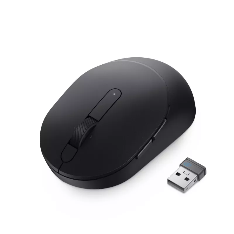DELL Pro Plus Compact Mouse MS5120W - Melns, Ambidextrs, Optisks, RF Bezvadu + Bluetooth, 1600 DPI
