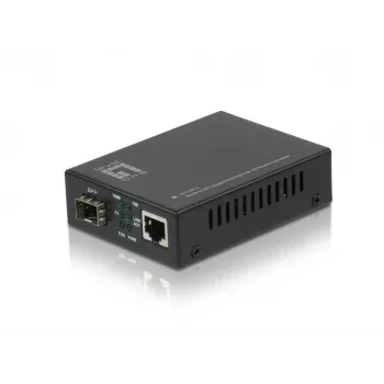 LevelOne GVT-2010 RJ45 uz SFP Gigabit tīkla pārveidotājs, PoE PD