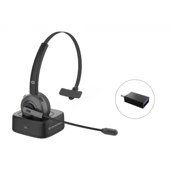 Conceptronic POLONA bezvadu Bluetooth austiņas ar uzlādes dokstaciju