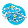 Powerline FRITZ 1260E WLAN komplekts 1200 Mbit/s Ethernet LAN Wi-Fi Balts