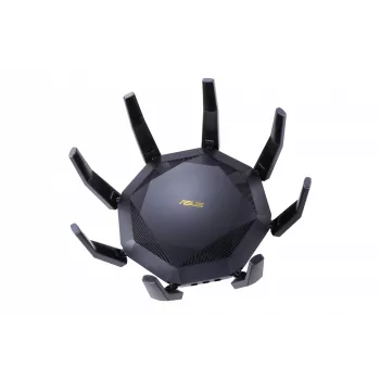 ASUS RT-AX89X AX6000 AiMesh bezvadu maršrutētājs Ethernet Dual-band (2.4 GHz / 5 GHz) Melns