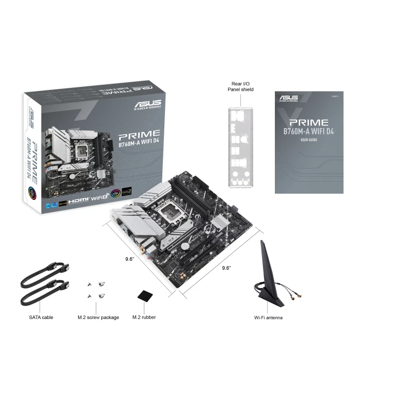 ASUS PRIME B760M-A WIFI D4 Intel B760 LGA 1700 micro ATX mātesplate