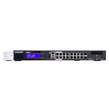 QNAP QGD-1600P Pārvaldāms Gigabit Ethernet (10/100/1000) PoE slēdzis 1U, melns, pelēks