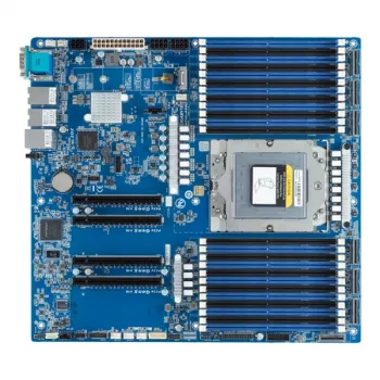 Mātesplate GIGABYTE MZ33-AR0 Extended ATX AMD EPYC 9004 Socket SP5, 24× DDR5 DIMM, 4× PCIe 5.0 x16, 2× RJ-45