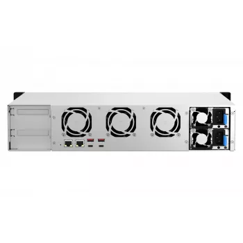 QNAP TS-873AeU-RP NAS Rack (2U) Ryzen Embedded V1500B 4 GB DDR4 0 TB QuTS hero Melns