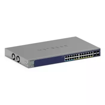Netgear GS728TXUP-300EUS Smart Managed Gigabit PoE++ komutators, 24 x 10/100/1000 RJ-45, 4 x 10G SFP+, 420 W PoE jauda, L3 Lite, 1U stiprināms statnī