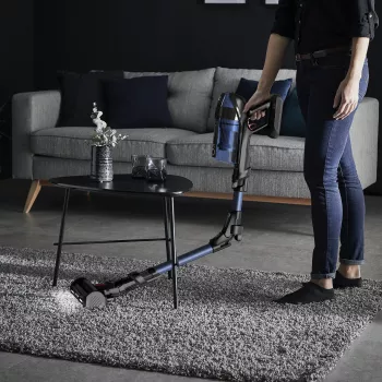 Rowenta RH98C0 2-in-1 kāta putekļsūcējs Akumulators Sausā&Slapjā Bezmaiss 0.9 L 320 W Zils, Pelēks