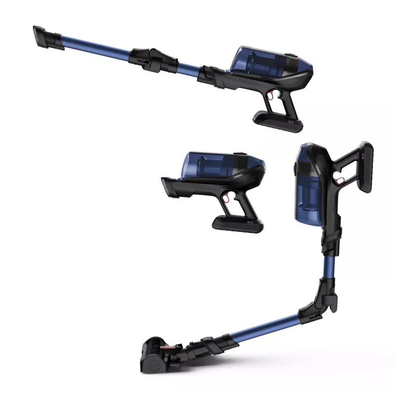 Rowenta RH98C0 2-in-1 kāta putekļsūcējs Akumulators Sausā&Slapjā Bezmaiss 0.9 L 320 W Zils, Pelēks