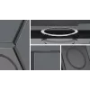 Flip maciņš Samsung Galaxy Z Flip7 — Spigen Capella Pro, caurspīdīgs, PC+TPU, 6.9 collu ekrānam