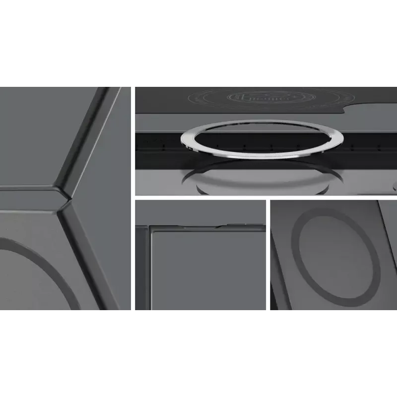 Flip maciņš Samsung Galaxy Z Flip7 — Spigen Capella Pro, caurspīdīgs, PC+TPU, 6.9 collu ekrānam
