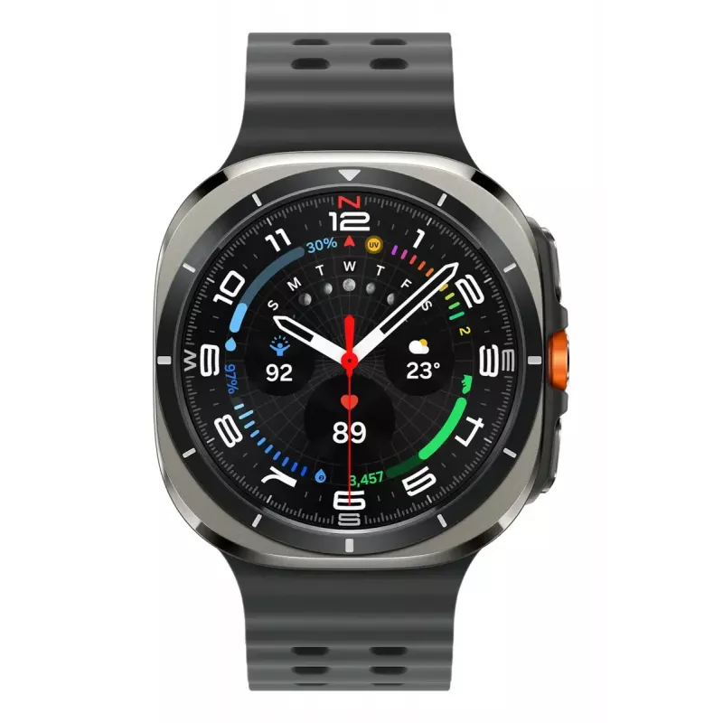 Samsung Galaxy Watch Ultra 3.81 cm (1.5 collu) AMOLED 47 mm Digitāls 480 x 480 pikseļi Skārienekrāns 4G Sudrabs Wi-Fi GPS (satelīts)
