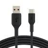 BELKIN USB-A uz USB-C kabelis 2m Melns