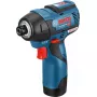 Bosch 0 601 9E0 005 triecienuzgriežņu atslēga 1/4 collas 3100 RPM 110 N⋅m Melna, Zila 12 V