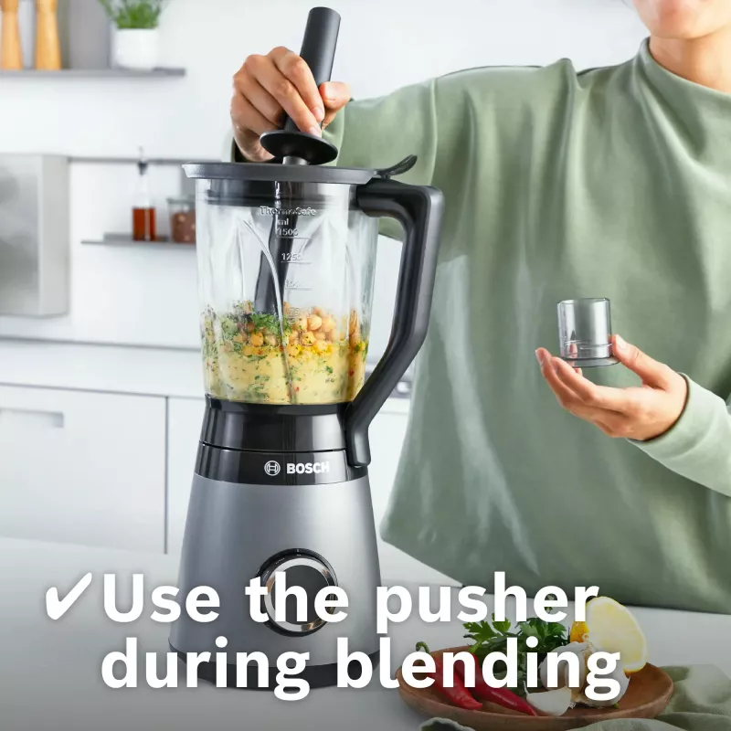 Bosch Serie 4 MMB6177S blender 1.5 L galda blenderis 1200 W Melns, Sudrabs