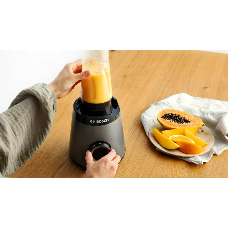 Bosch Serie 4 MMB6177S blender 1.5 L galda blenderis 1200 W Melns, Sudrabs