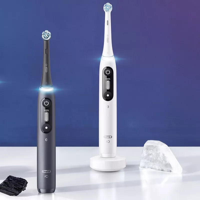 Oral-B iO elektriskā zobu birste Pieaugušajiem Rotējoša Melna