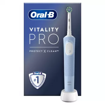 Oral-B Vitality Pro rotējoši-oscilējoša zobu birste pieaugušajiem, pelēka, balta