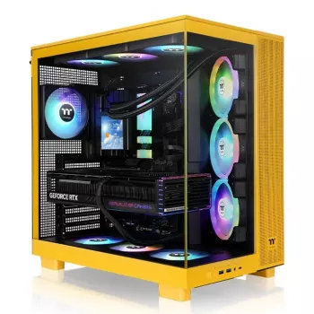 Korpuss Thermaltake View 380 XL TG ARGB Midi Tower Dzeltens