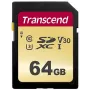 Atmiņas karte Transcend 64GB SDXC UHS-I 500S