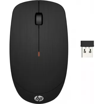 HP Wireless Mouse X200, abpusējs, optisks, RF bezvadu, 1600 DPI, melns