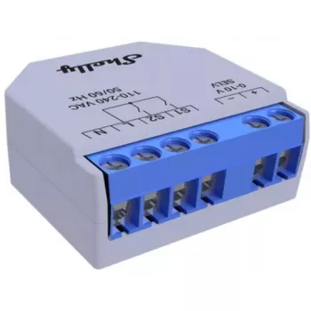 Shelly Plus 0-10V dimmer iebūvējamais zils pelēks bezvadu vadība 110-240V