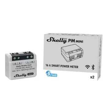 Viedais slēdzis Shelly PM Mini Gen3 110-240V 1.2W