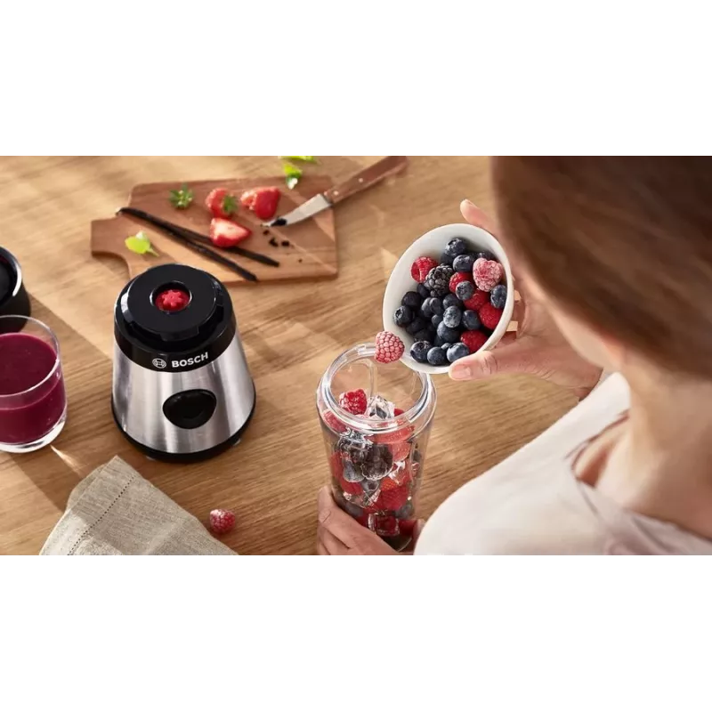 Bosch VitaPower MMB2111M blenderis 0,6 L stacionārais blenderis 450 W Nerūsējošais tērauds