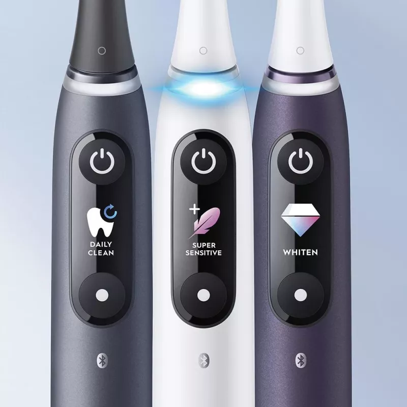 Oral-B iO elektriskā zobu birste pieaugušajiem Rotējoša birste Balta