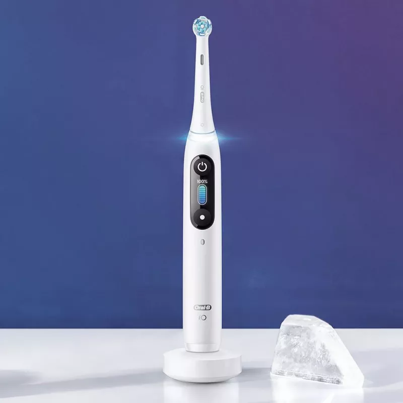 Oral-B iO elektriskā zobu birste pieaugušajiem Rotējoša birste Balta