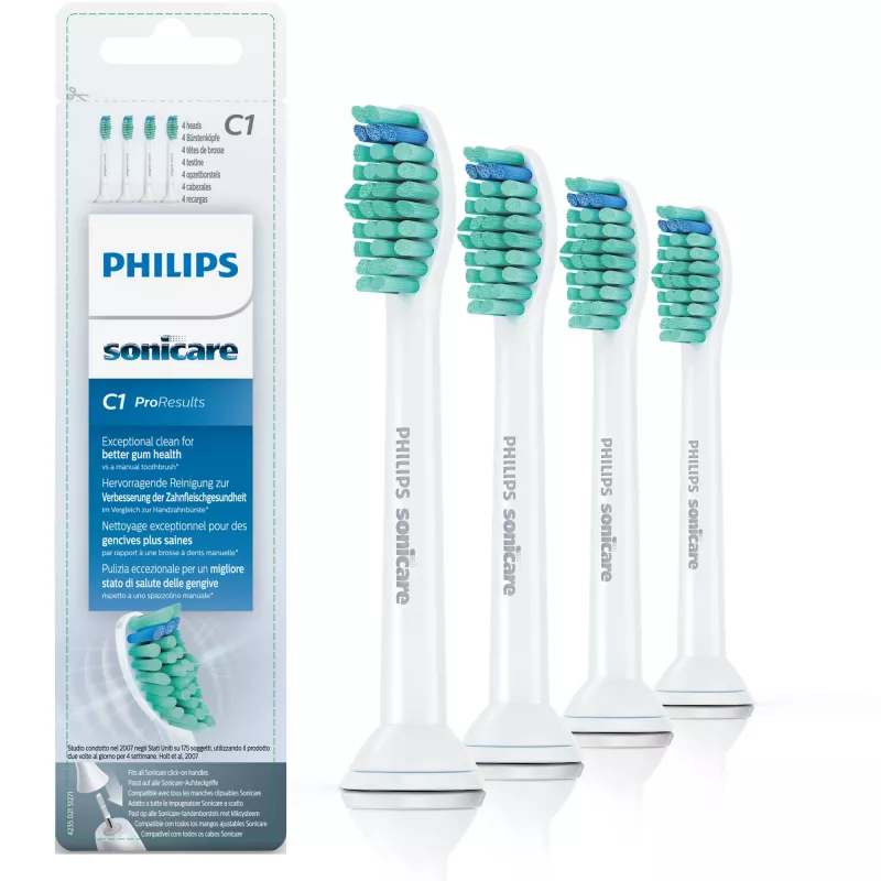 Philips Sonicare ProResults HX6014/07 4-gabalu maināmas soniskās zobu birstes galviņas