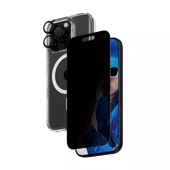 PanzerGlass 3-in-1 Privātuma aizsardzības komplekts iPhone '24 6,3 collu Pro