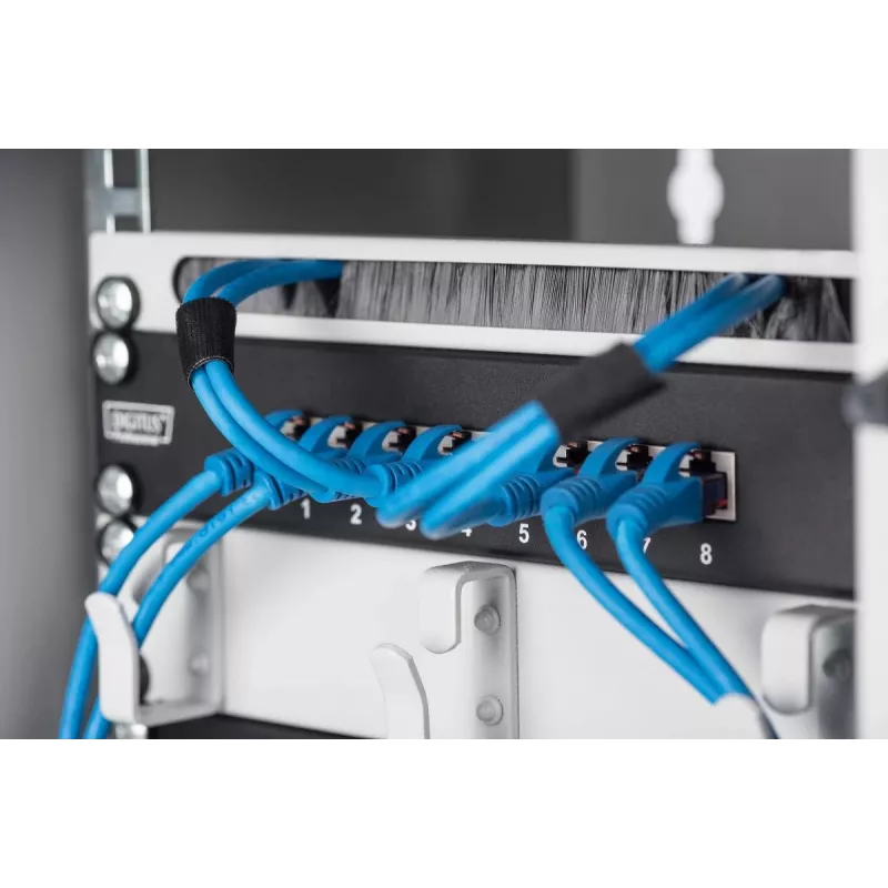 DIGITUS Sienas Montāžas Skapis 254mm (10 inch) 6U pelēks (RAL 7035) ar stikla durvīm