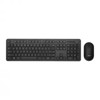 ASUS CW100 bezvadu tastatūra un pele, RF, USB, melna