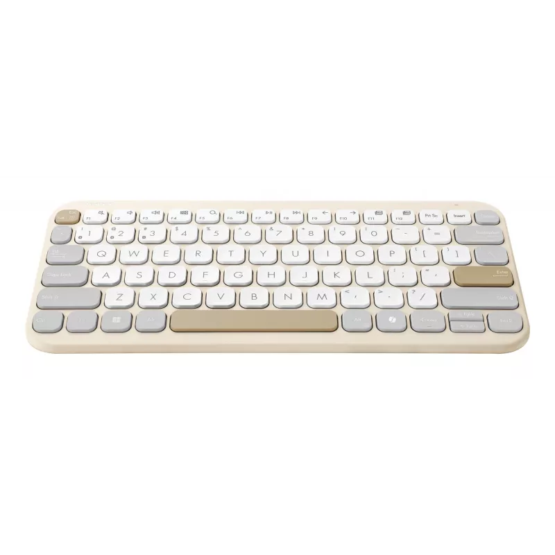 ASUS Marshmallow KW100 tastatūra Bluetooth bezvadu QWERTZ bēša pelēka balta