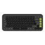 Logitech POP Icon Keys tastatūra Bluetooth QWERTY US International grafīta zaļa