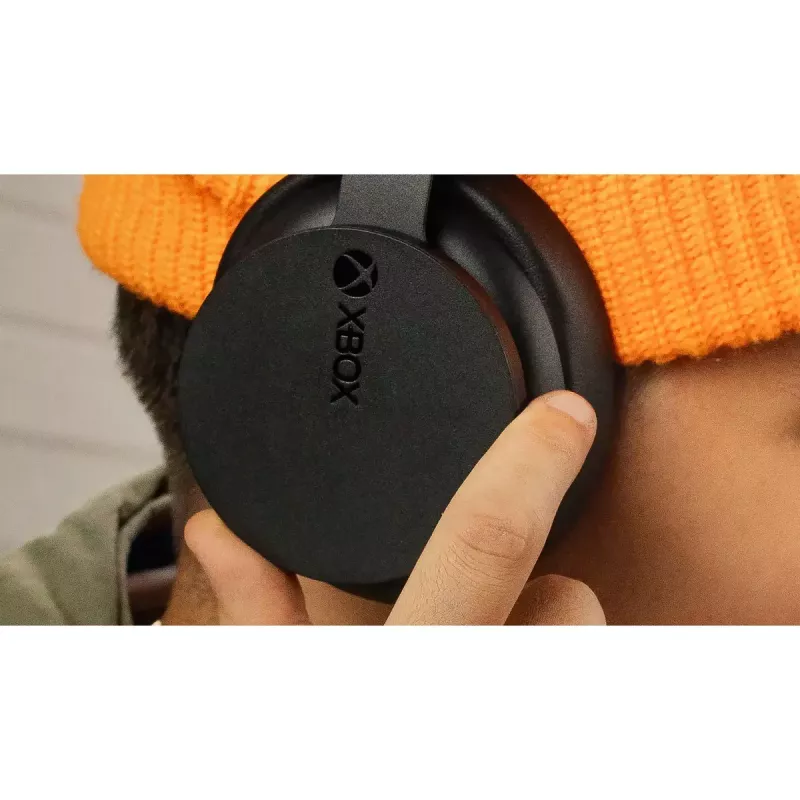 Microsoft Xbox Wireless Headset TLL-00021 spēļu austiņas ar pilnu ausu pārklājumu, Bluetooth 5.3, USB-C, Dolby Atmos, DTS Headphone:X, 312 g, melnas