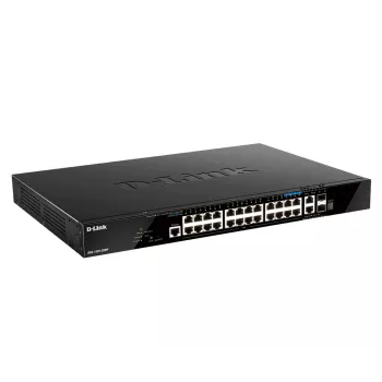 D-Link DGS-1520-28MP/E tīkla slēdzis L3, Gigabit Ethernet (10/100/1000), PoE, 1U, melns