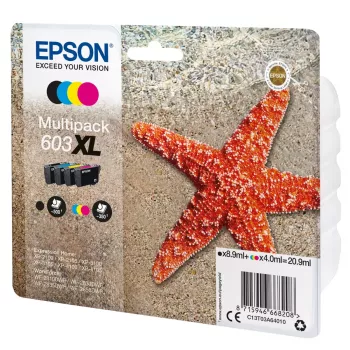Epson C13T03A64020 tintas kasetne 1 gab. Oriģināla Augstas (XL) ražības Melna, Ciāna, Fuksīna, Dzeltena