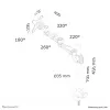 Neomounts FPMA-D935G Monitora roka 10-30 collas, Grommet, 10 kg, 25,4 cm (10 inch), 76,2 cm (30 inch), 100 x 100 mm, Sudrabs