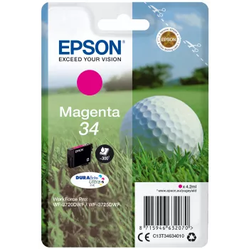 Kasetne Epson 34 Magenta 300 lapas C13T34634010